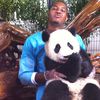 Carmelo Anthony Hangs With A Panda Like A Boss